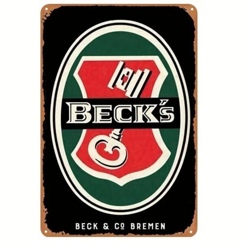 Blechschild becks werbeschild - blechschild,
