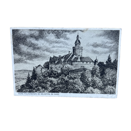 Ansichtskarte postkarte burg - ansichtskarte,