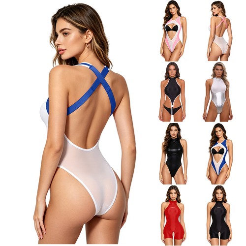 Damen anime badeanzug high cut - high,