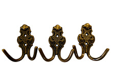 Antike Messing Wandhaken 3er