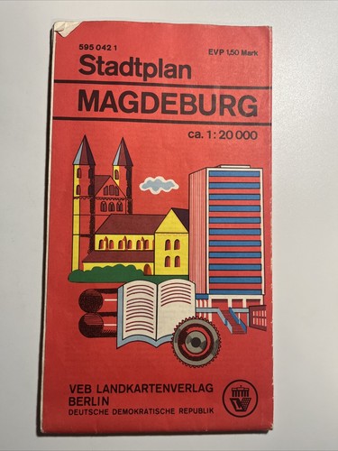 Ddr stadtplan magdeburg 1 - stadtplan,