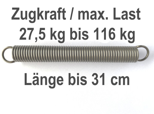 Zugfeder aus federstahl - zugfeder,