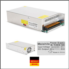 60V DC Schalternetzteil | 20A 1200W Industriell Adapter | LED Sensor System