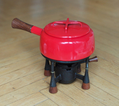 Emaille fondue kobenstyle rot - emaille,