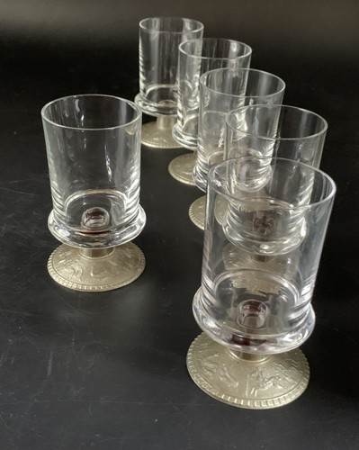 Weingläser zinnfuss - m.,
