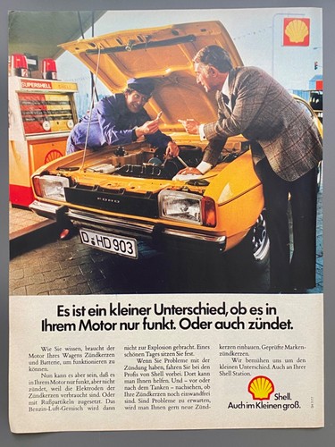 1977 shell tankstelle - shell, ford