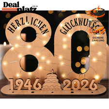 80. Geburtstag Geschenkset mit