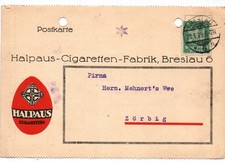 Postkarte Halpaus Cigaretten