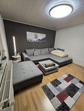 Ecksofa L-Form Grau 