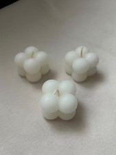 Bubble Kerzen weiß, 25 Stück