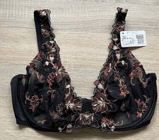 Barbara BH schwarz mit Muster