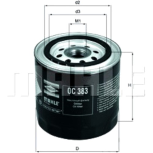 Mahle oc383 ölfilter für - mahle,