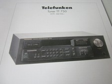 radio Archiv N 02 Schaltplan Telefunken Tuner TT 750, 1979