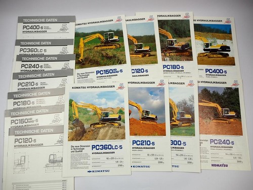 15x prospekt komatsu pc120 - 15x, pc120-5