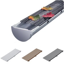 (3,33 EUR/m) Laubschutz 1 m Laubstop Dachrinnenschutz Laubschutzgitter Rinne