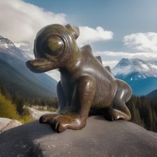 Jade Figur  2,3 kg 21 cm  Hongshan Kultur China Tierstatue sehr alt und selten