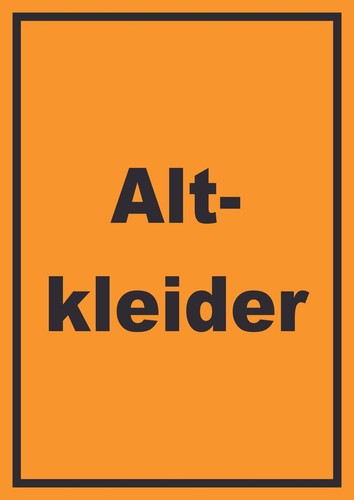 Altkleider mülltrennung - altkleider,