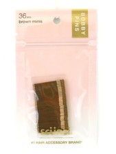 SCUNCI 1-3/8" BROWN MINI BOBBY