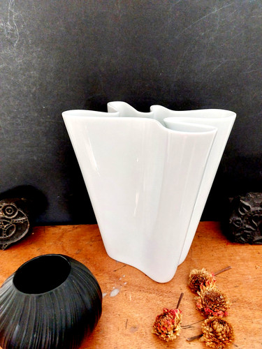 Weiße rosenthal vase flux - vase,