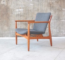 60er Teak Sessel Neubezug
