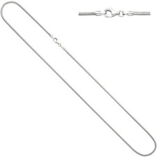 Schlangenkette 585 Weißgold