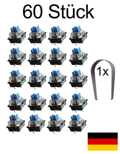 60x blue switches - blue,