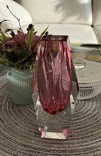 MURANO GLAS BLOCKVASE ITALIEN