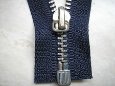 Reißverschluss MARINEBLAU DUNKEL Metallzähne Größe 3 teilbar Zipper Cremallera 