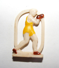alte Flachfigur Plastik Figur Athlet Sportler Boxer 30 mm Rummelboxer Zirkus
