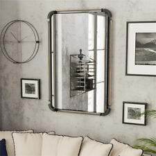 Industriell Wandspiegel Deko HD-Floatglas Kosmetikspiegel Hängespiegel 60x90cm