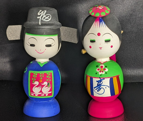 Kokeshi hochzeitspaar holz - hochzeitspaar,