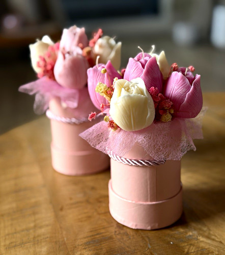 Blumenkasten aus sojakerzen - blumenkasten,
