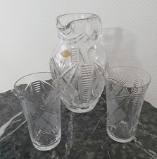 Karaffe - Bohemia Crystal  sowie zwei passende Gläser- sehr guter Zustand !