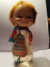 Miniatur Sammelflasche Williams Extra Dry Hammer Brennerei 0,1l mit Puppenkopf