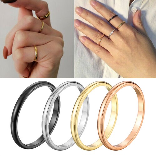 Dünner stapelbarer ring - mm,
