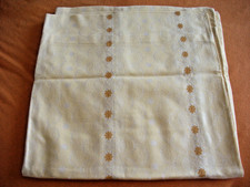 hochwertige Damast Bettwäsche 4 teilig 100%Baumwolle gelb NEUWERTIG