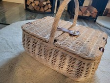 Picknickkorb Weidenkorb mit Kühlfach für 2 Personen Weide Korb Geschenkkorb