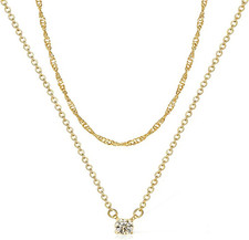 Damen Halsreif Wasserfest Gold