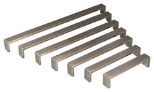 Möbelgriffe Edelstahl eckig