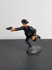 Elastolin Lineol Offizier Panzer Truppe mit Pistole im Sturm Militär II WK Masse