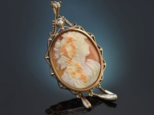 ANTIKER KAMEE ANHÄNGER MIT