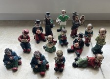 Gilde Clown Sammlung- 14 Stück - ohne Gebrauchsspuren, stehende max. 9 cm hoch