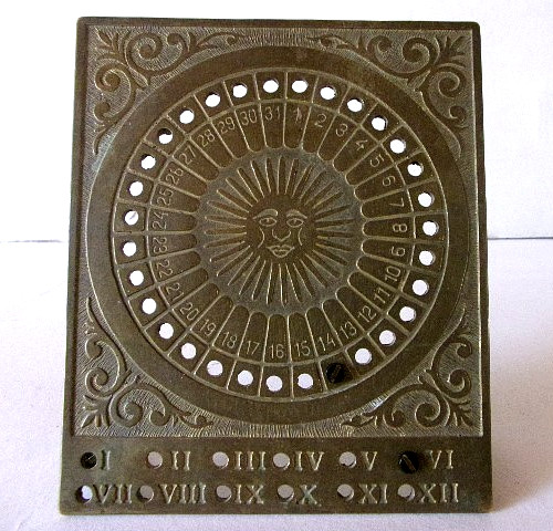 Ewiger messing kalender - ewiger,