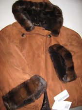Hochwertiger Lammfell Mantel +