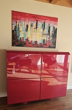 Highboard Saporiti Italia, rot 