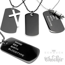 Edelstahl Dog Tag Hundemarke