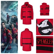 Ghostbusters:Frozen Empire Cosplay Costume Unisex Adult Red Coat Jacket