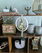 Makramee Weihnachtskranz für