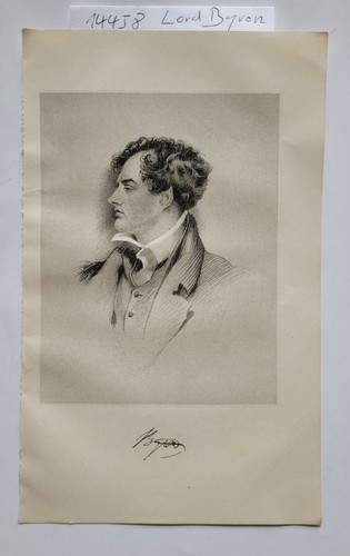 Lord byron porträt mit - byron, :