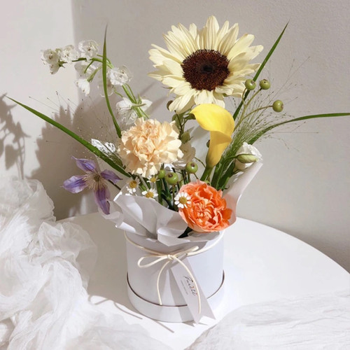 Runde blumenbox geschenkbox - blumenbox,